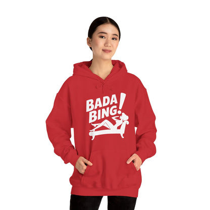 Funny Vintage Bada Sarcastic Bing Retro Sexy Girl Bada Bam Hoodie