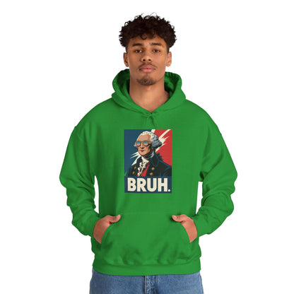 4th Of July 2025 George Washington Bruh. Meme Patriotic Hoodie