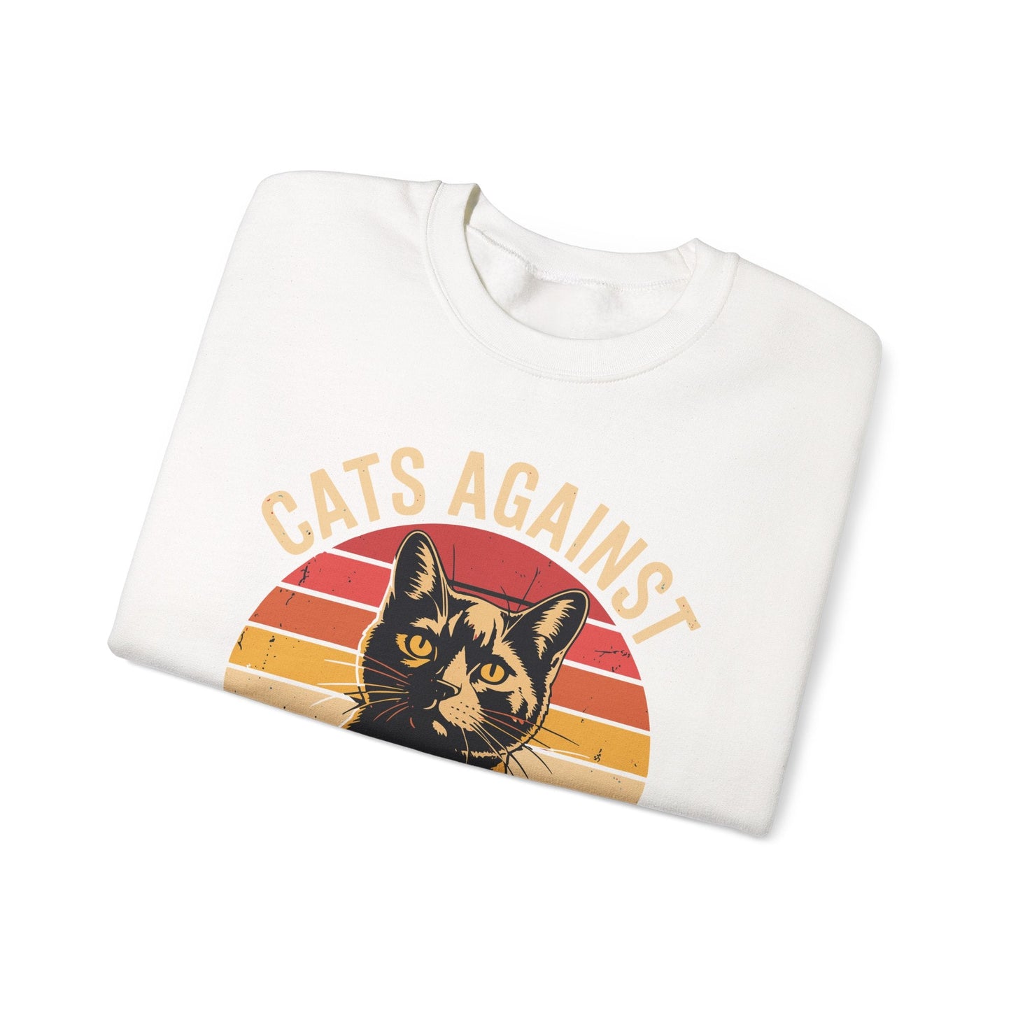 Cats Against Trump Funny Anti Trump Election Funny Cat Sweatshirt