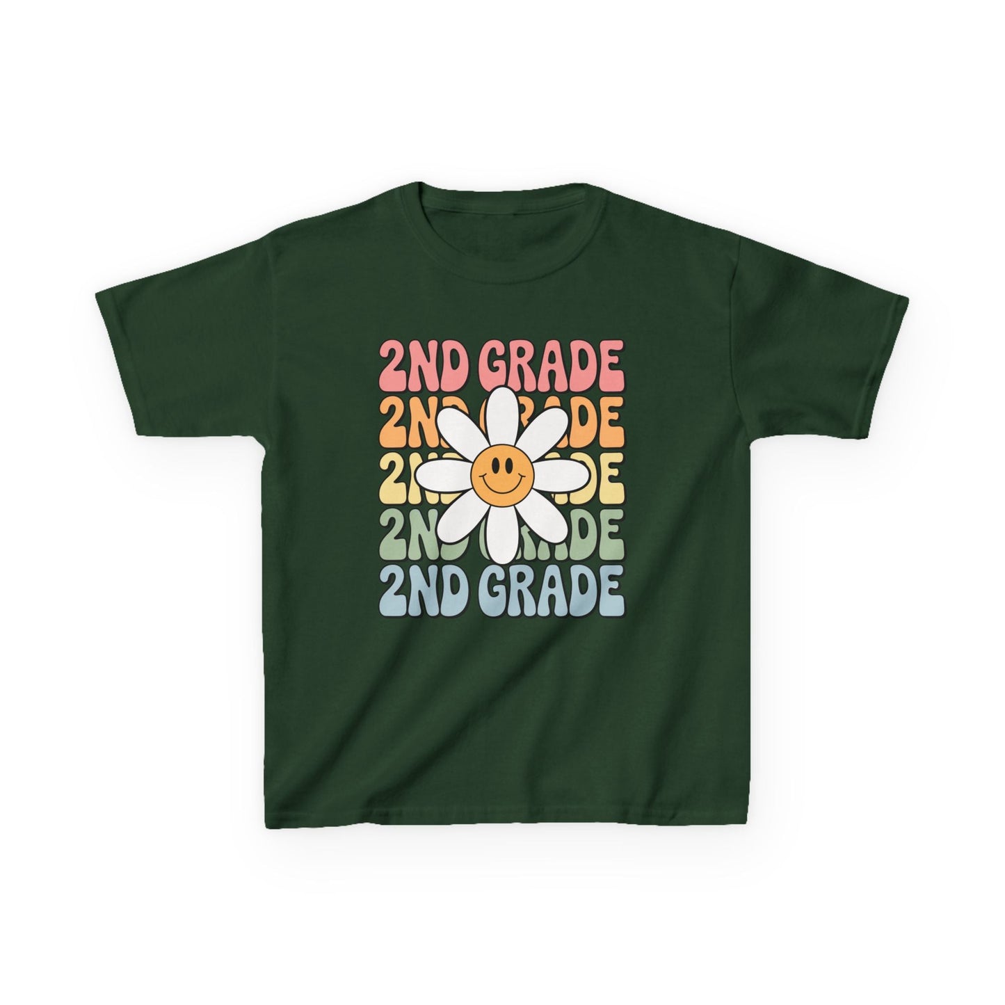 Groovy 2nd Grade Back To School First Day of Second Grade T-Shirt