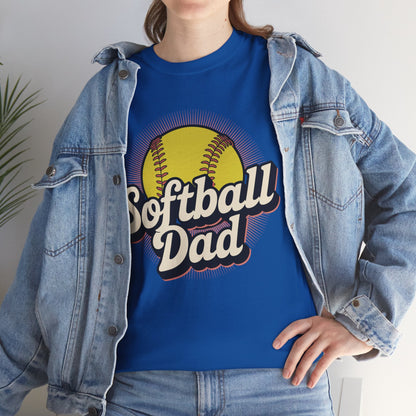 Funny Fathers Day Softball Dad Gift From Daughter Son Wife T-Shirt