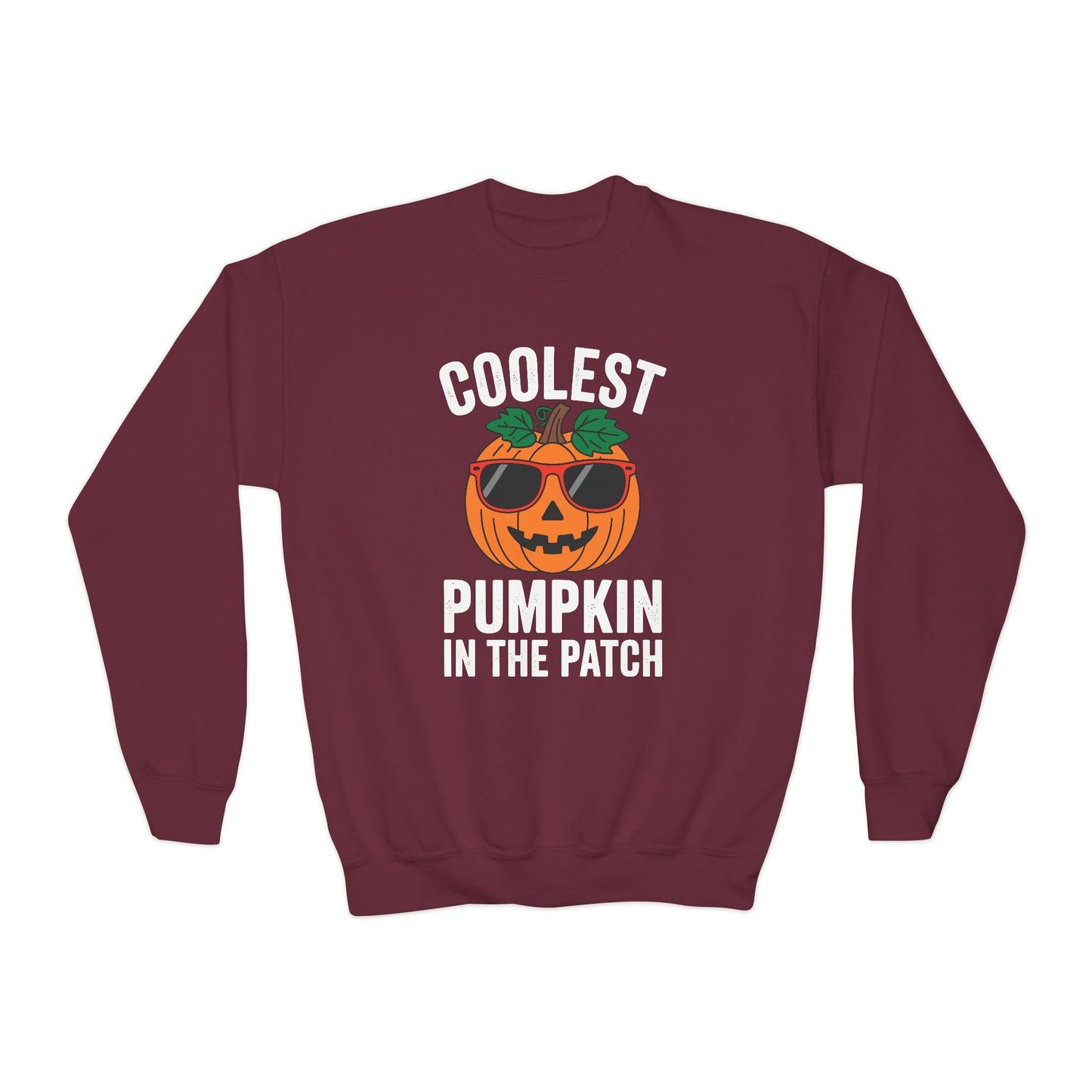 Kids Coolest Pumpkin In The Patch Halloween For Boys Girls Sweatshirt