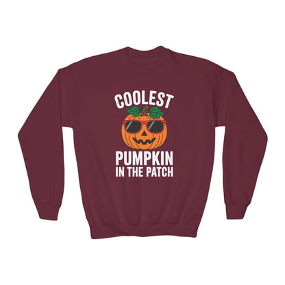 Kids Coolest Pumpkin In The Patch Halloween For Boys Girls Sweatshirt
