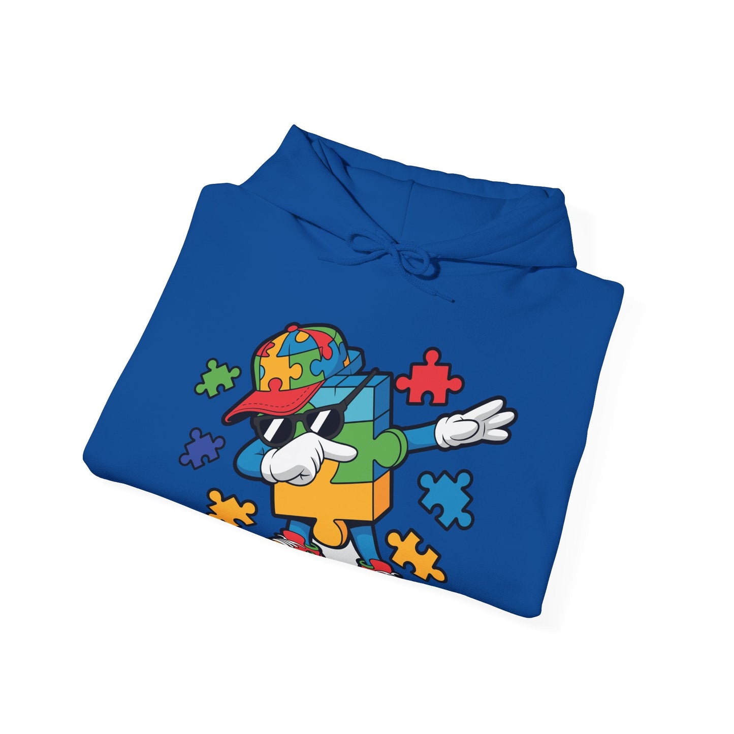 Dabbing Puzzle Autism Awareness Hoodie