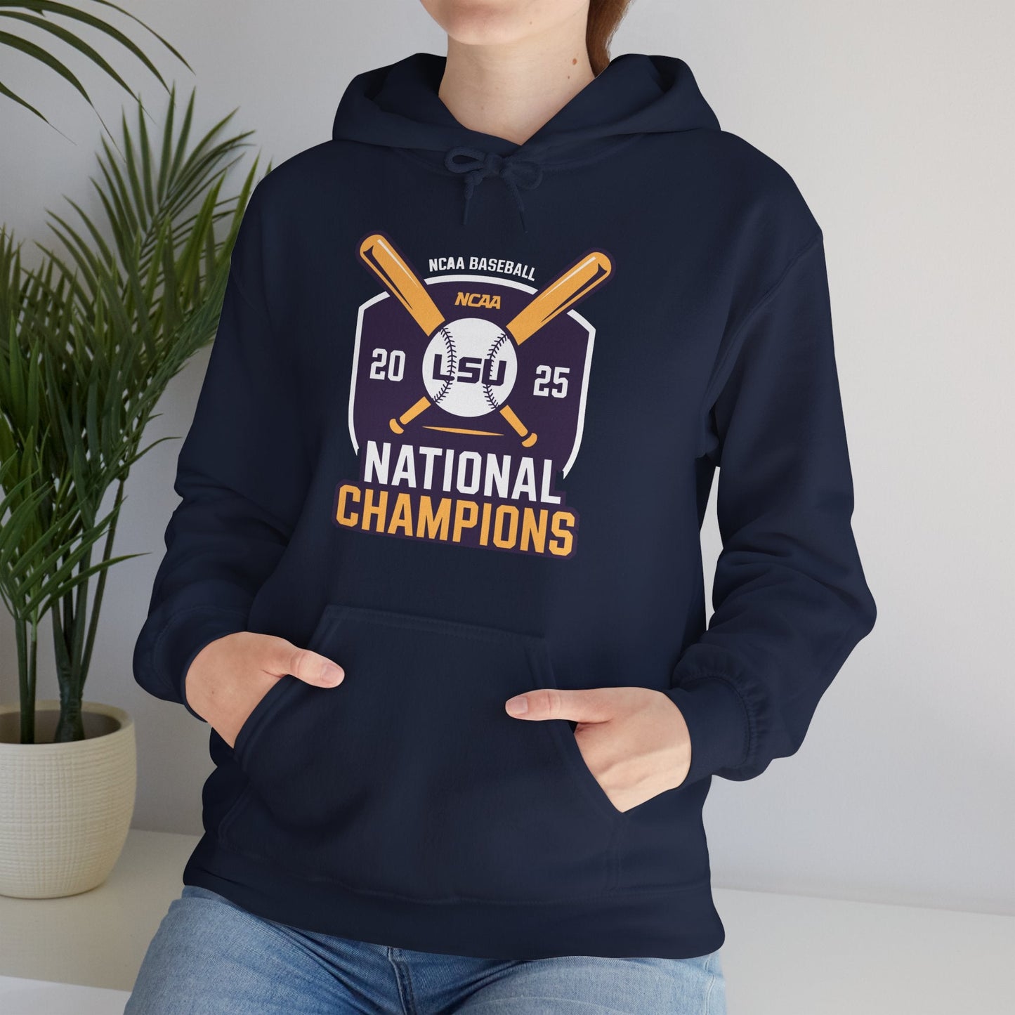 LSU Baseball 2025 National Champions Logo Hoodie