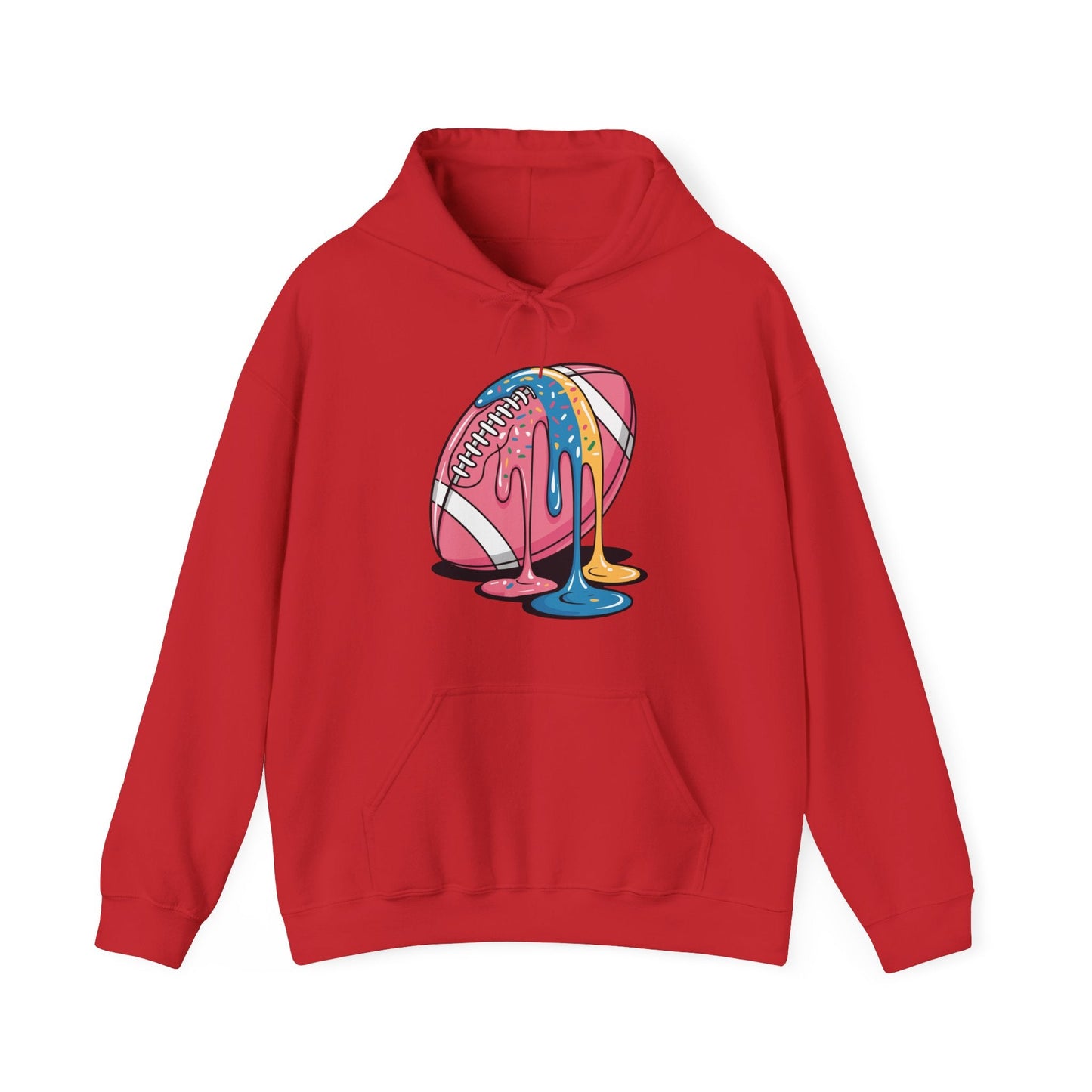 Football Drip For Lineman WR QB RB Ice Cream Sprinkles Hoodie