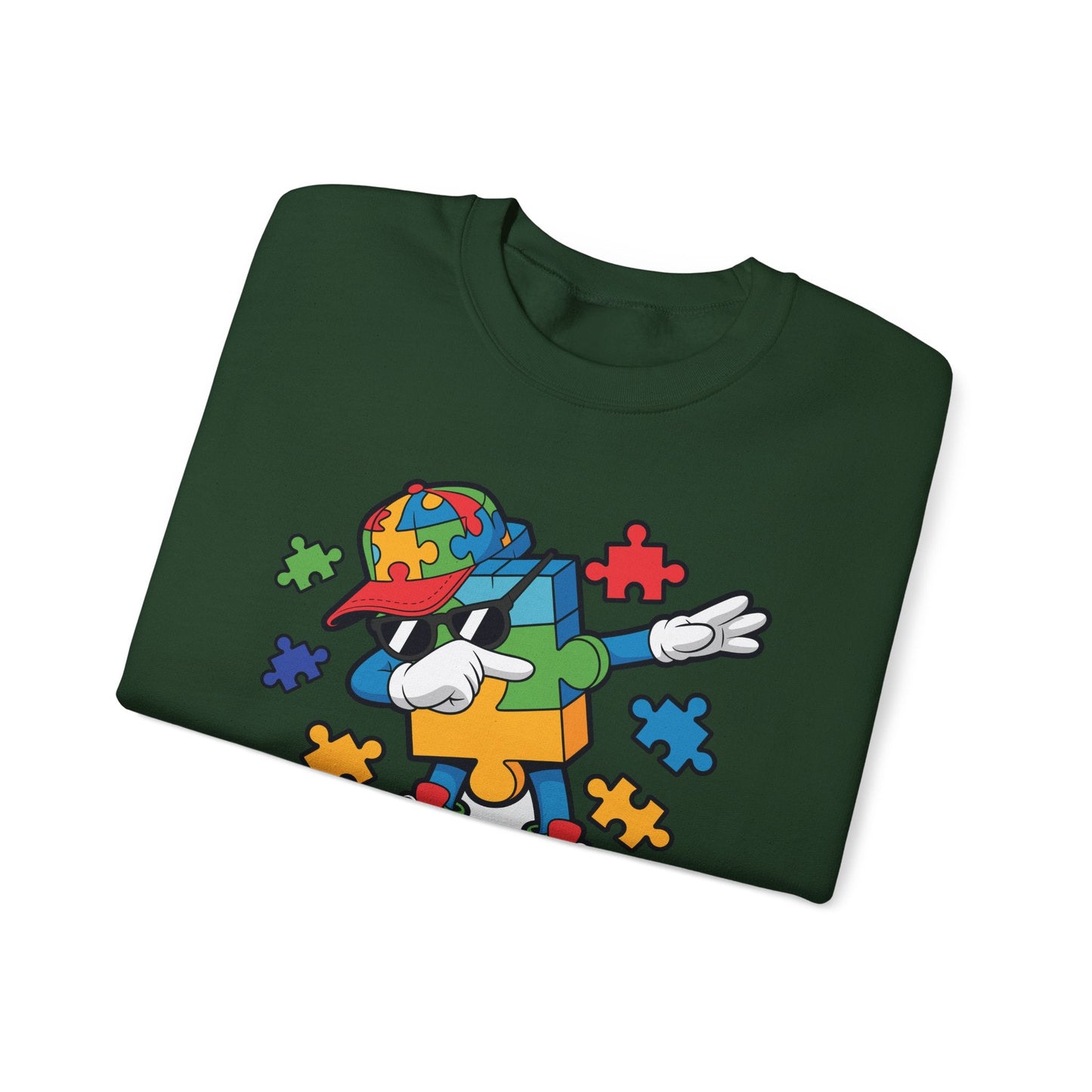Dabbing Puzzle Autism Awareness Sweatshirt