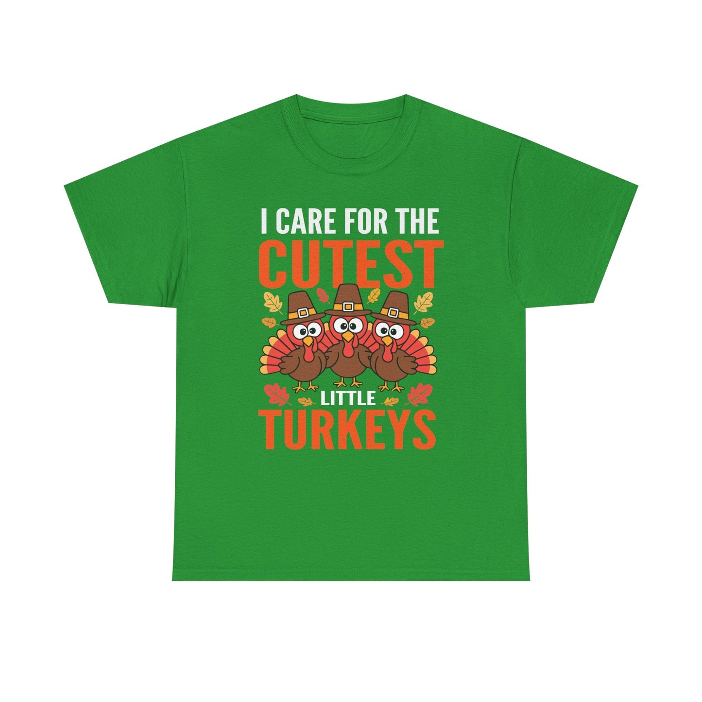 Care For Little Turkeys Nurse Fall Thanksgiving Scrub Top T-Shirt