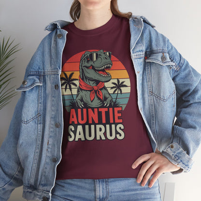 Auntiesaurus T Rex Dinosaur Auntie Saurus Family Matching T-Shirt