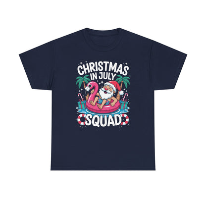 Christmas In July 2025 Squad Summer Beach Vacation Xmas Cool T-Shirt
