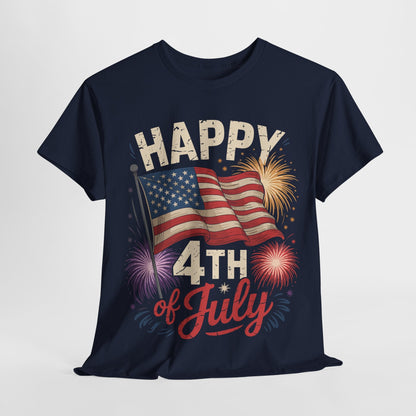 Happy 4th Of July Patriotic American US Flag 4th Of July T-Shirt