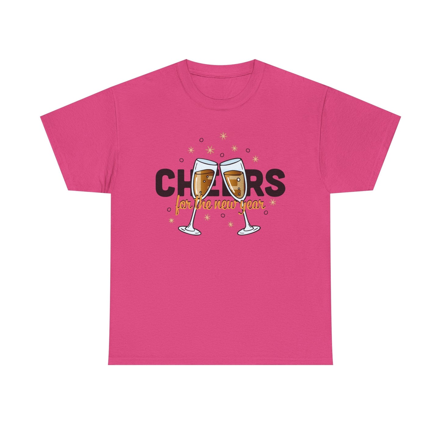 Happy New Year Cheers T-Shirt Festive New Year’s Eve Party Tee for Men and Women