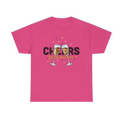 Happy New Year Cheers T-Shirt Festive New Year’s Eve Party Tee for Men and Women