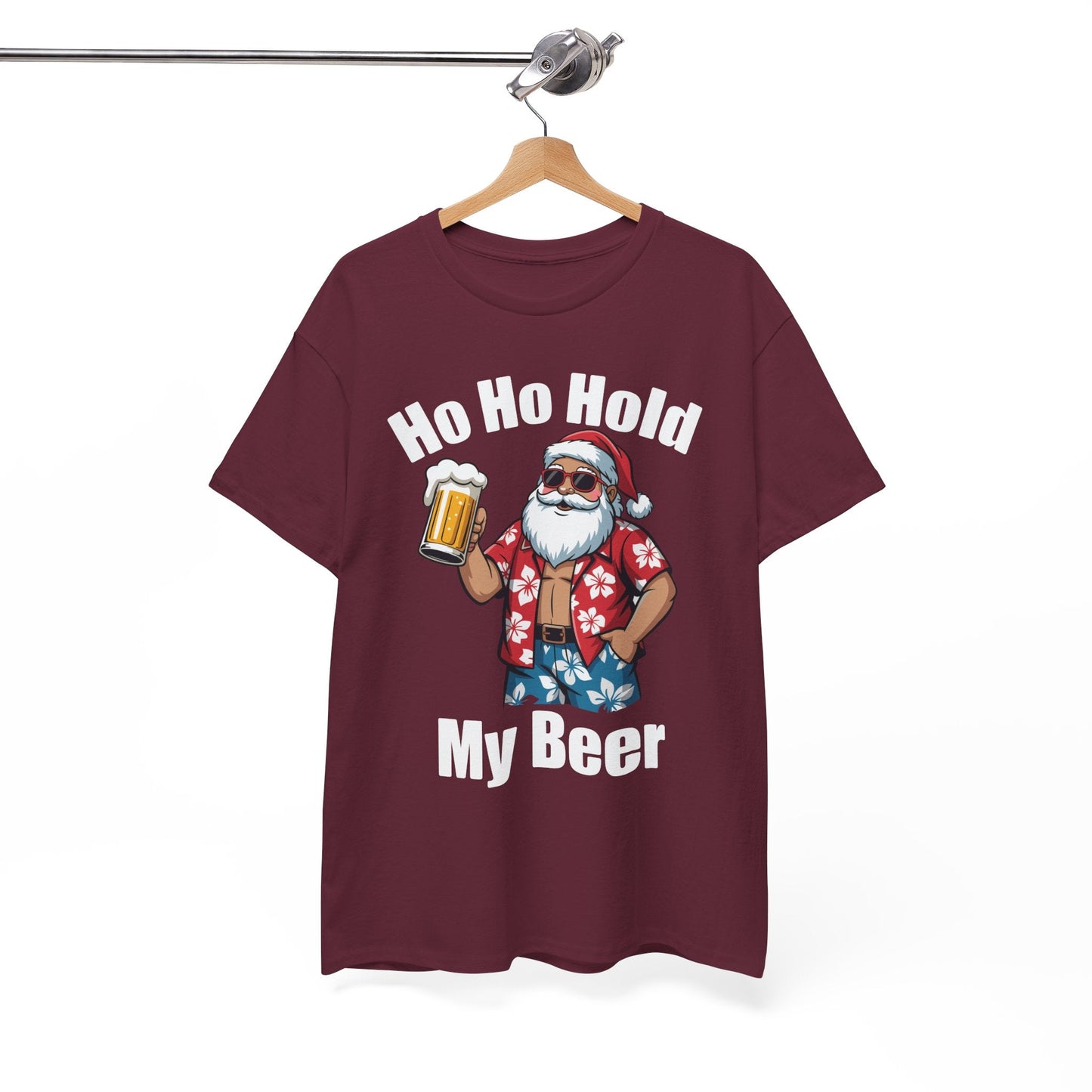Funny Santa With Sunglasses And Beer Christmas in July T-Shirt