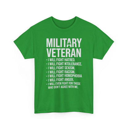 Military Veterans Against Trump 2025 Fight USA Election T-Shirt