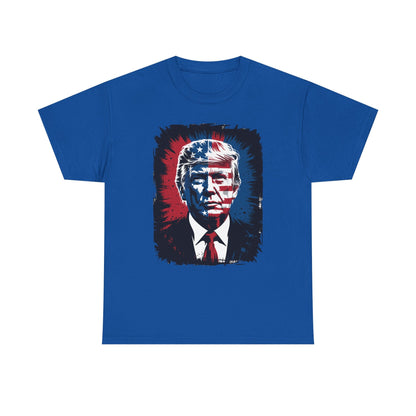 President Trump Portrait 4th July T-Shirt