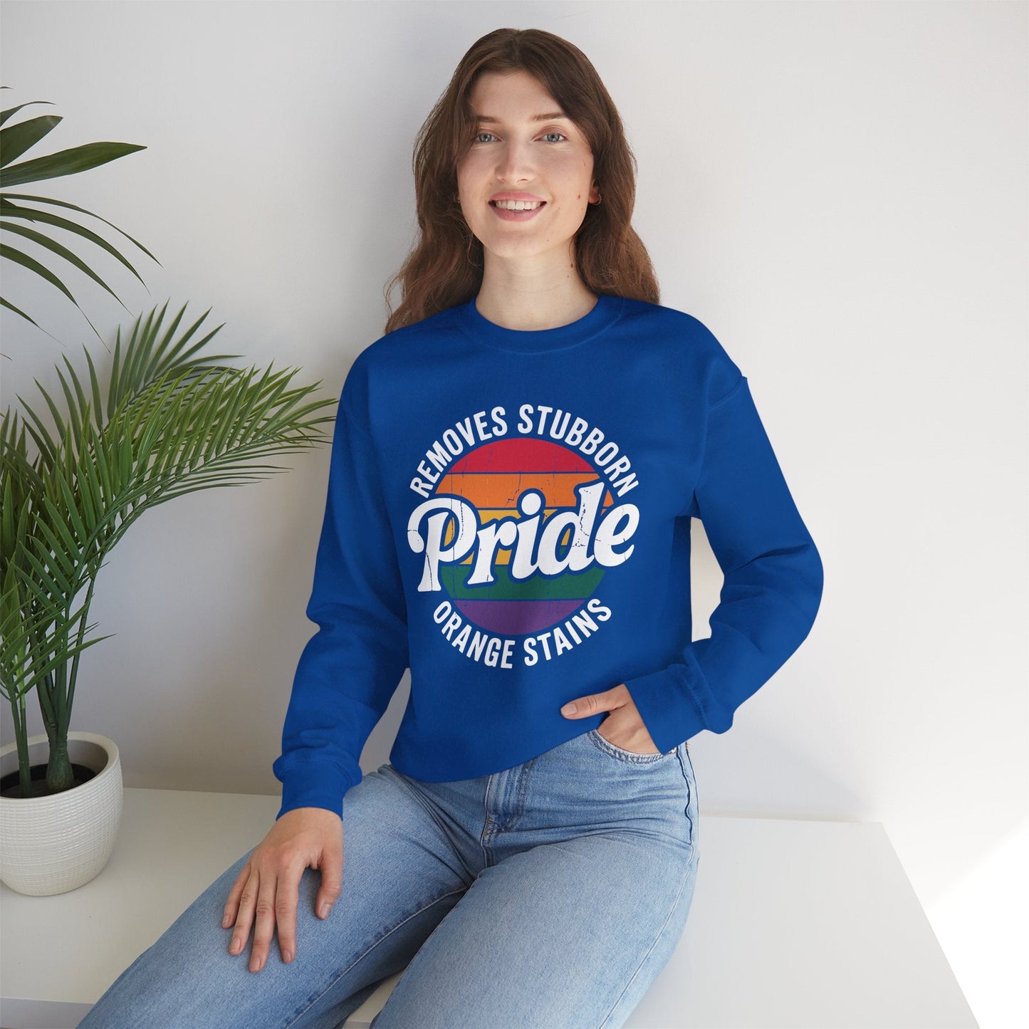 Resist Trump Remove Stubborn Orange Stains Pride Month LGBTQ Sweatshirt