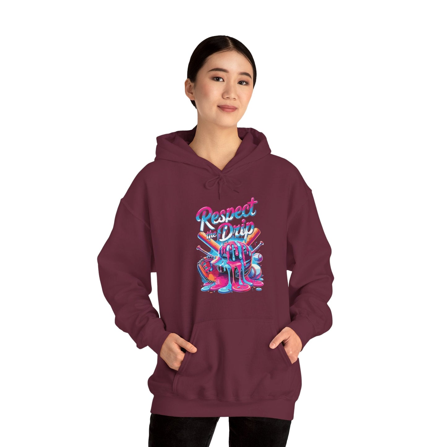 Baseball Drip For Boys Ice Cream Respect The Drip Baseball Hoodie
