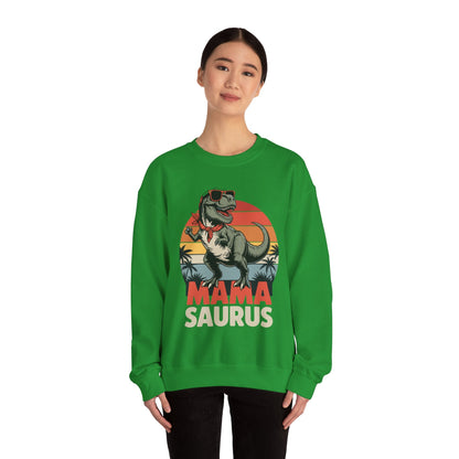 Mamasaurus T Rex Dinosaur Mama Saurus Family Matching Women Sweatshirt