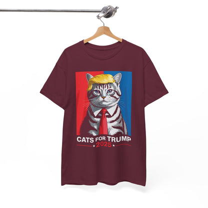 Cats For Trump 2025 Funny Tee For Vance Trump T-shirt
