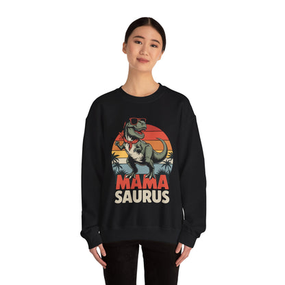 Mamasaurus T Rex Dinosaur Mama Saurus Family Matching Women Sweatshirt