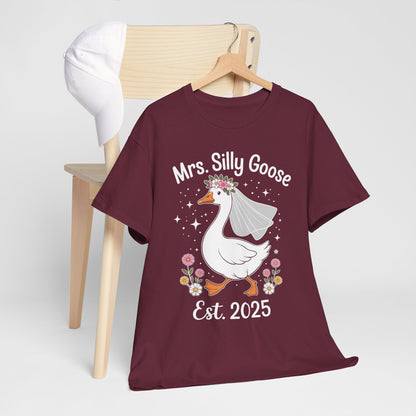 Mrs. Silly Goose Couple Matching Wedding Funny Bride to Be T-Shirt