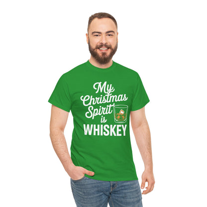 Funny Christmas Drinking Shirt Whiskey Liquor Drinker Saying T-Shirt