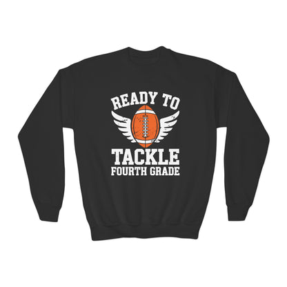 Ready To Tackle Fourth Grade Back To School Football Sweatshirt