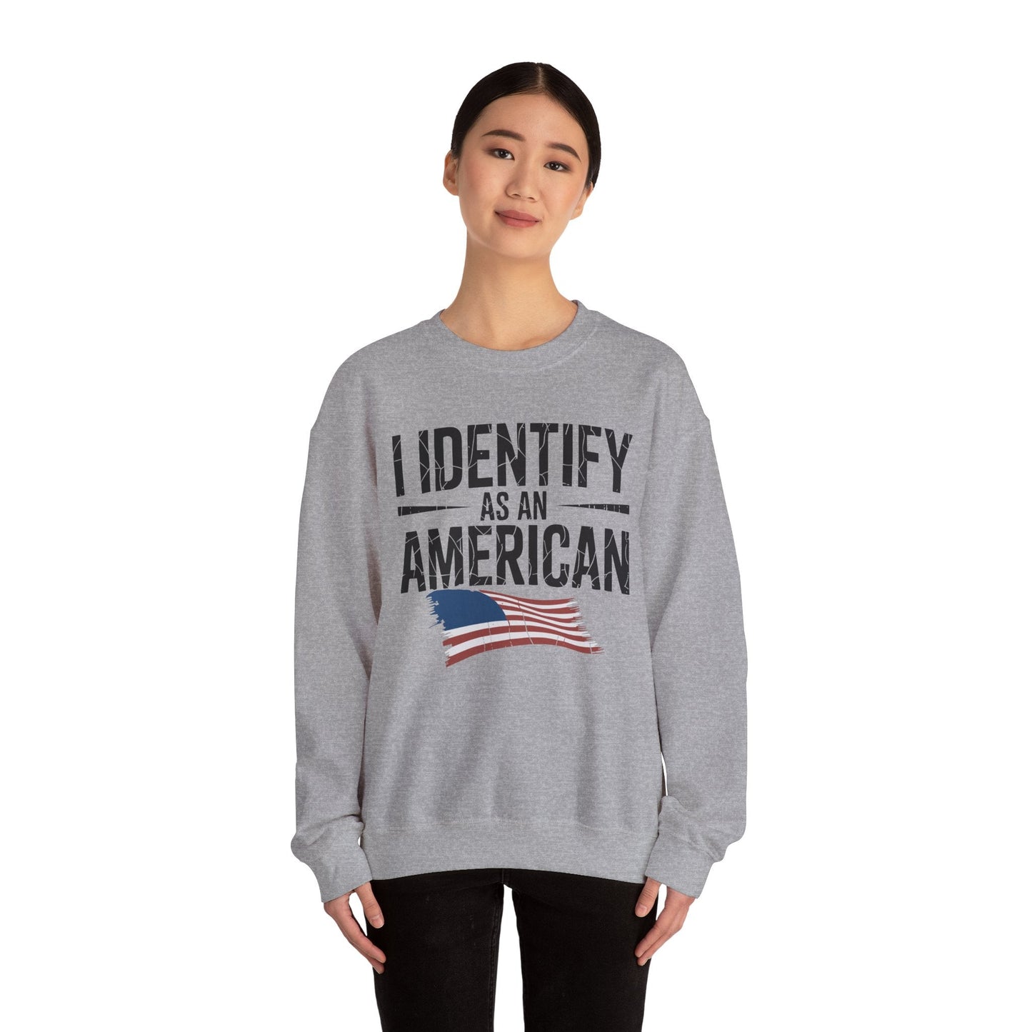 I Identify as an American No Identity Politics USA Sweatshirt