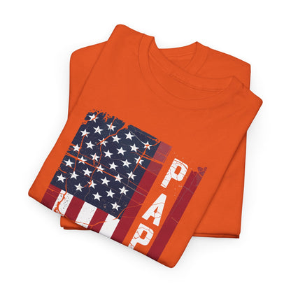 Papaw Grandpa US American Flag Shirt Grandfather Day T-Shirt