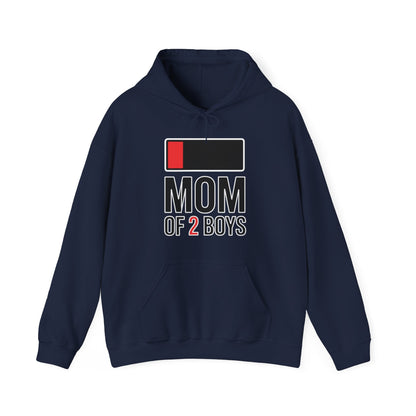 Mom of 2 Boys Gift from Son Mothers Day Birthday Women Hoodie