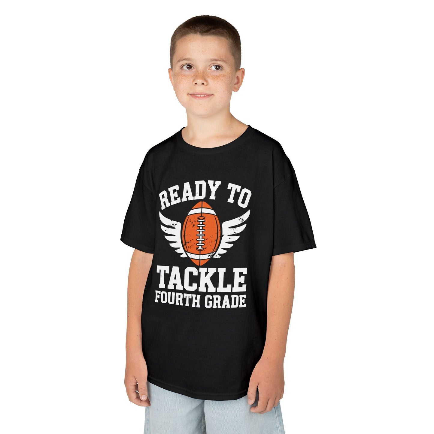 Ready To Tackle Fourth Grade Back To School Football T-Shirt