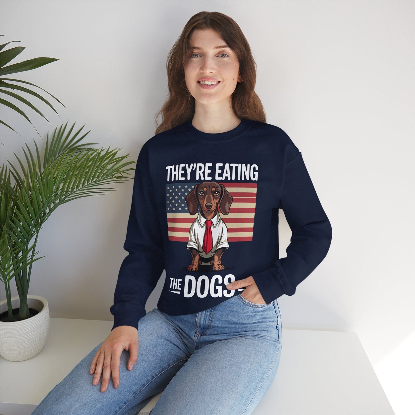 They're Eating the Dogs Trump Hot Dog Sweatshirt