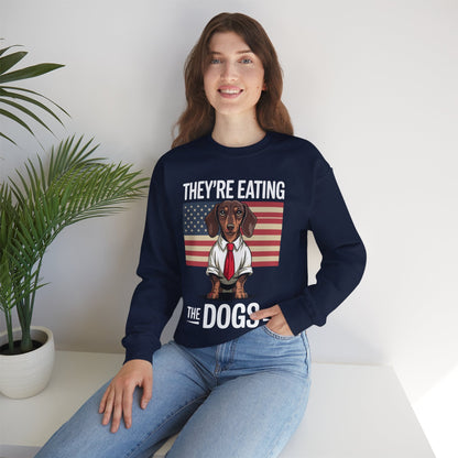 They're Eating the Dogs Trump Hot Dog Sweatshirt