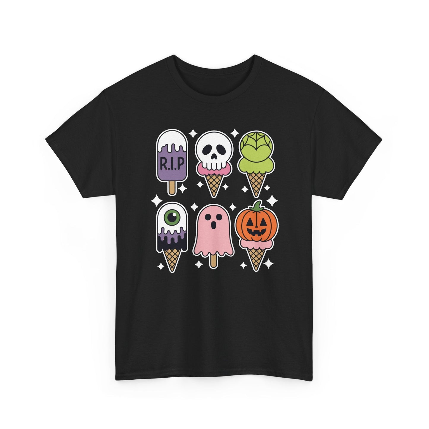 Horror Movie Summer Popsicle Halloween Ice Cream Summer-ween T-Shirt for Men Women