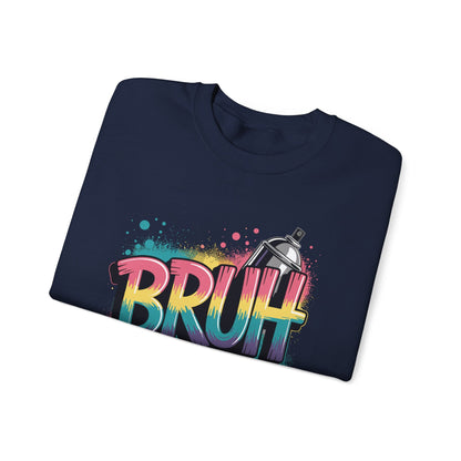 Bruh Graffiti Funny Saying Street Art Meme Men Boys Kids Sweatshirt