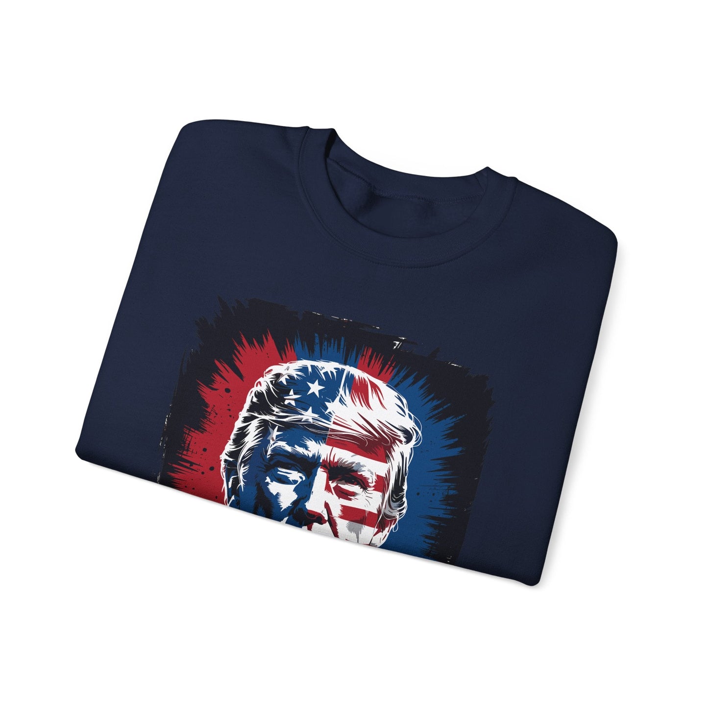 President Trump Portrait 4th July Sweatshirt