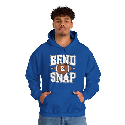 Funny Game Day Touchdown Season Cute Bend and Snap Football Hoodie
