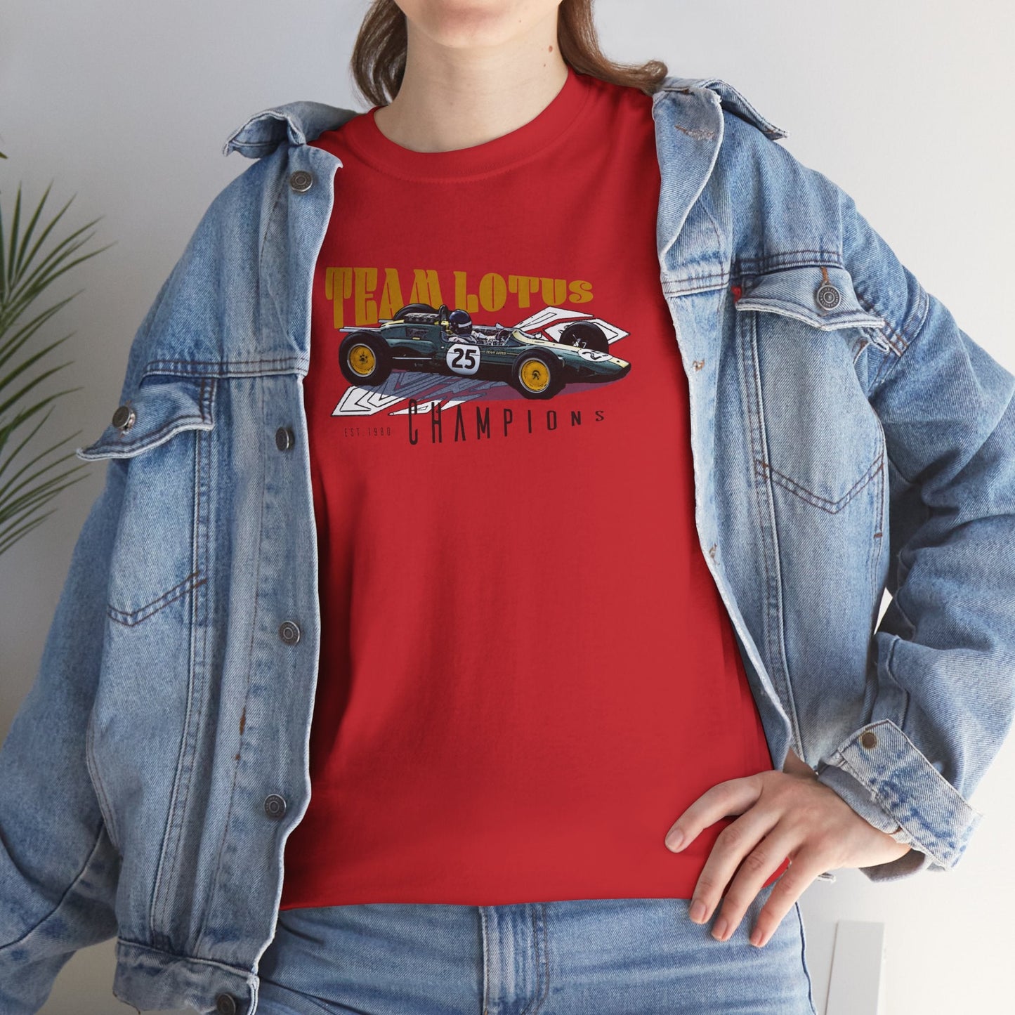 Team Lotus Champion Car T-Shirt Celebrate Racing Legacy and Speed