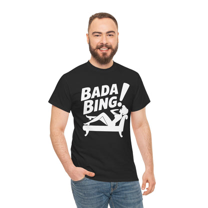 Funny Vintage Bada Sarcastic Bing Retro Sexy Girl Bada Bam T-Shirt