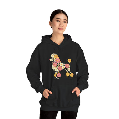 Funny Floral FLower Poodle Mom Grandma Womens Mothers Day Hoodie