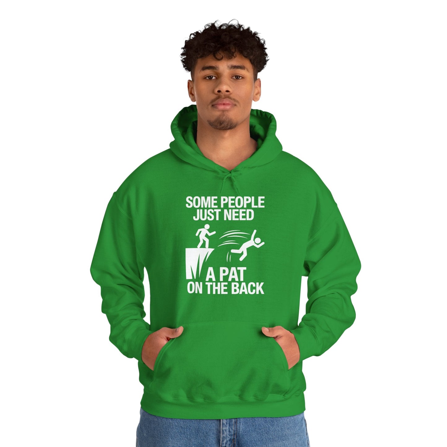 Funny Pat On The Back Adult Sarcastic Design Hoodie