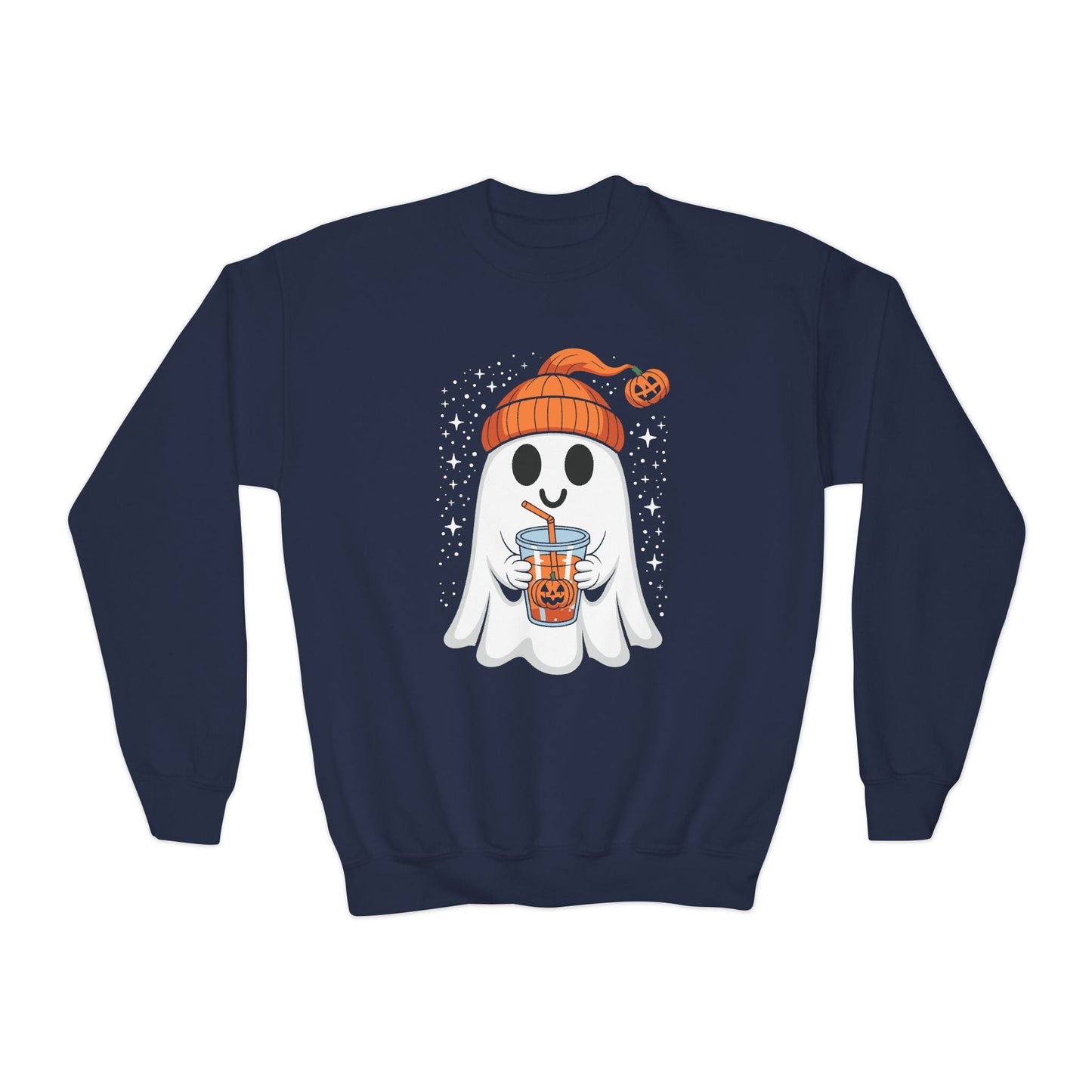 Halloween for Kids Cute Fall Ghost Sweatshirt