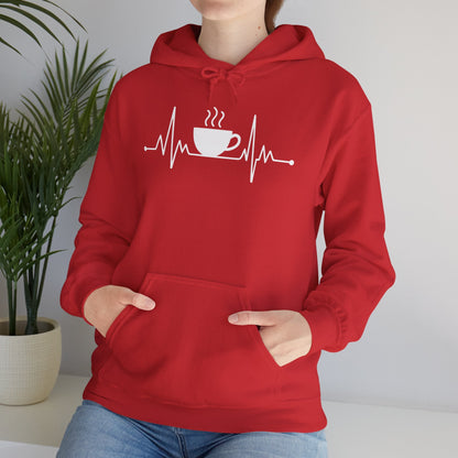 Coffee Heartbeat Drinking Coffee Hoodie