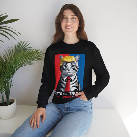 Cats For Trump 2025 Funny Tee For Vance Trump Sweatshirt