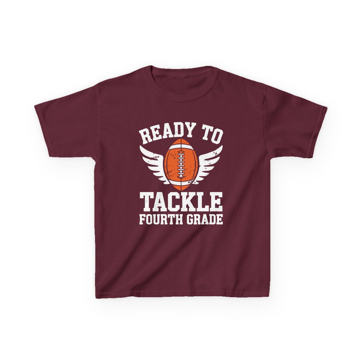 Ready To Tackle Fourth Grade Back To School Football T-Shirt