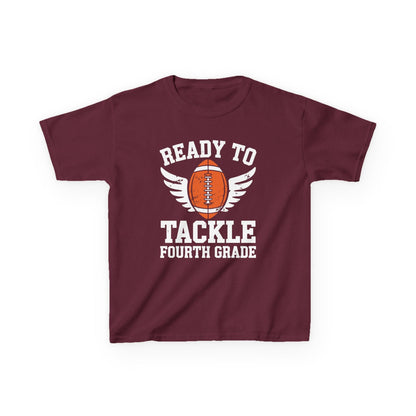 Ready To Tackle Fourth Grade Back To School Football T-Shirt