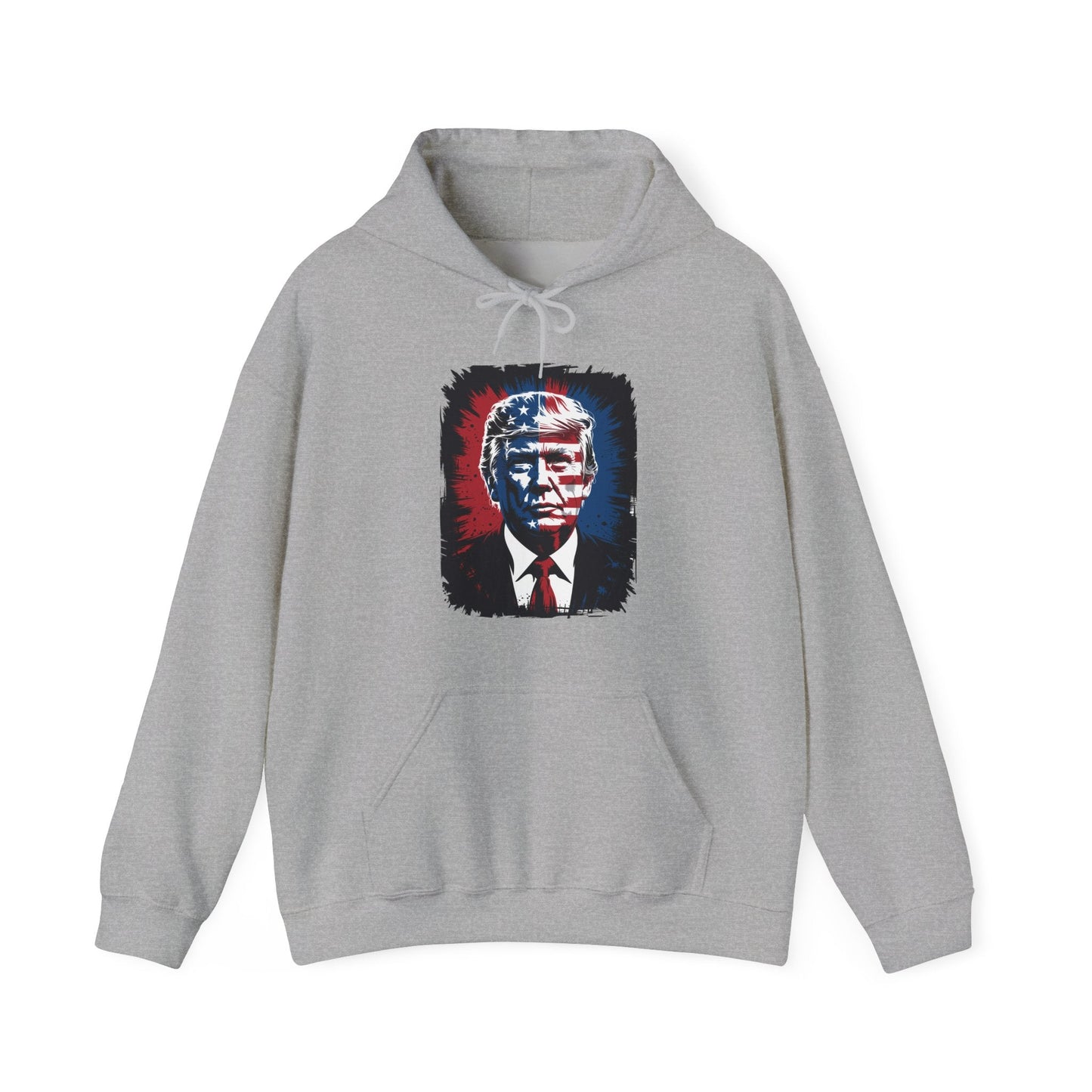 President Trump Portrait 4th July Hoodie