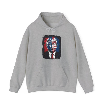 President Trump Portrait 4th July Hoodie