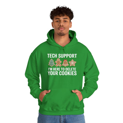 Christmas Tech Support Here To Delete Cookies Xmas Men Women Hoodie